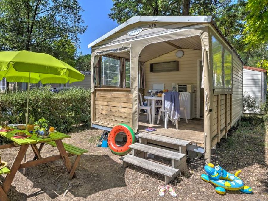 Bungalow toilé 5 personnes - Cabane Nature 2ch-sans sanitaires-terrasse couverte-19m²-sans TV 1