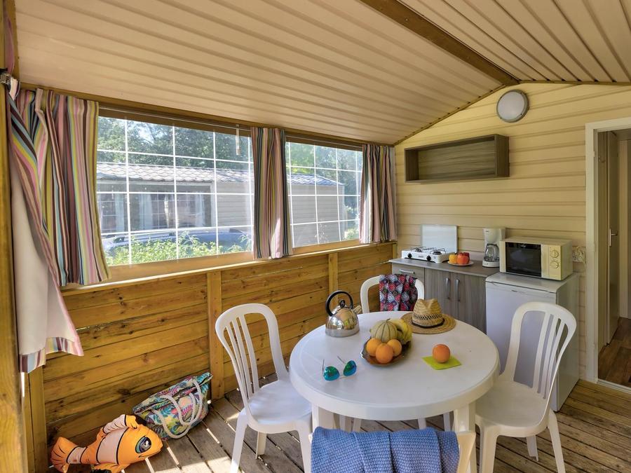 Bungalow toilé 5 personnes - Cabane Nature 2ch-sans sanitaires-terrasse couverte-19m²-sans TV 2