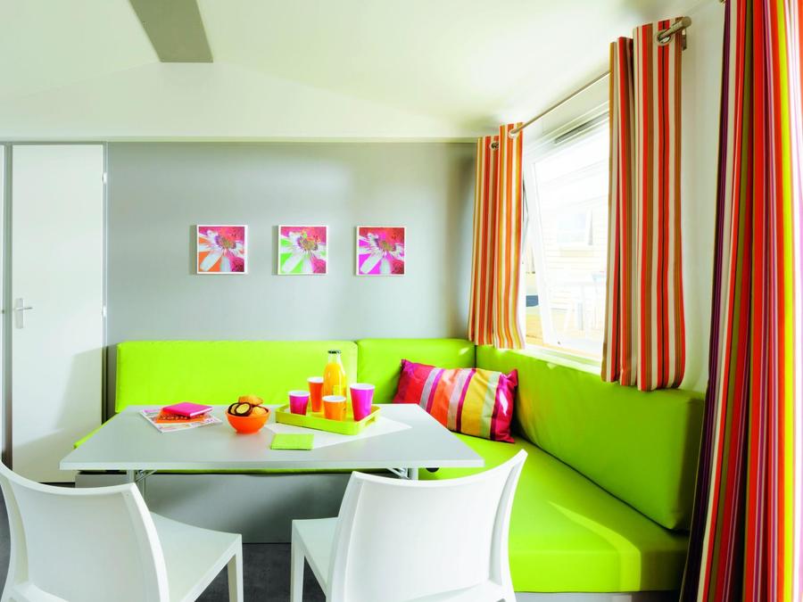 Mobilhome 5 personnes - Confort TV 2ch-TV-plancha-terrasse couverte- 26m² | CONFORT 3