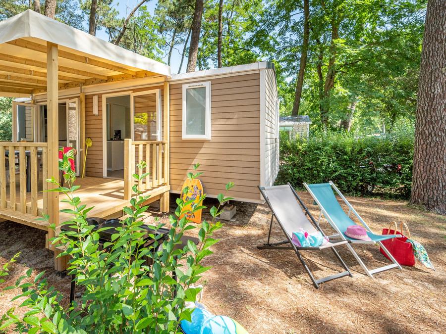 Mobilhome 5 personnes - Confort TV 2ch-TV-plancha-terrasse couverte- 26m² | CONFORT 0
