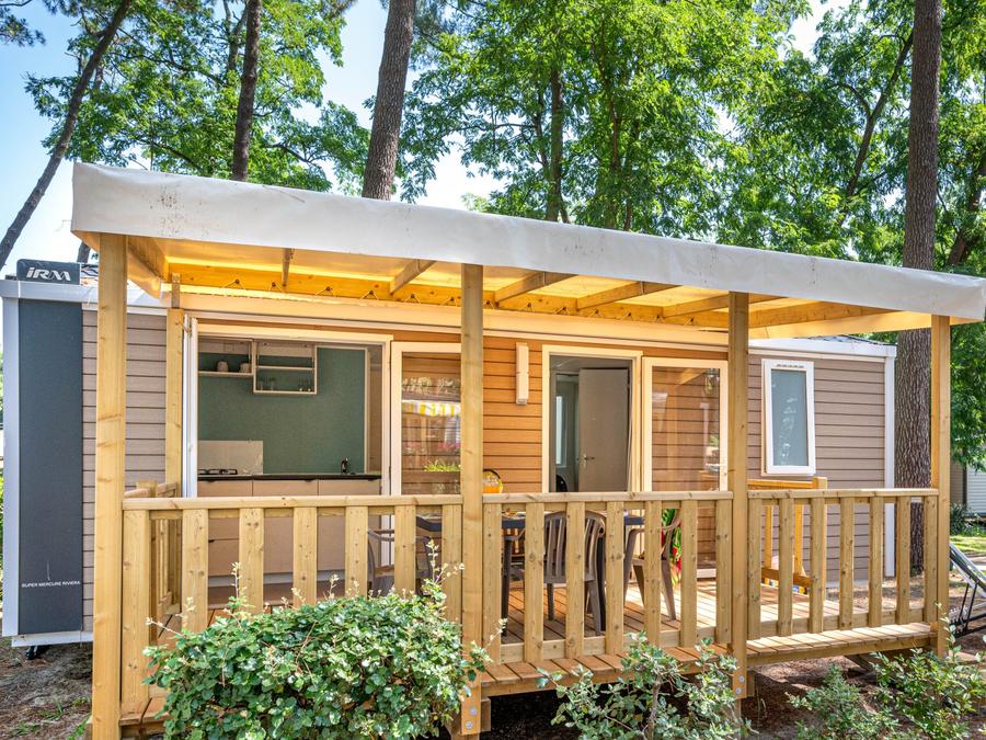 Mobilhome 5 personnes - Confort TV 2ch-TV-plancha-terrasse couverte- 26m² | CONFORT 1