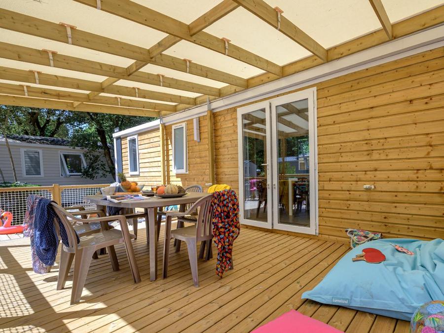 Mobilhome 8 personnes - Family 4ch-CLIM-terrasse XXL couverte-TV-LV-plancha-38m²| PREMIUM 1