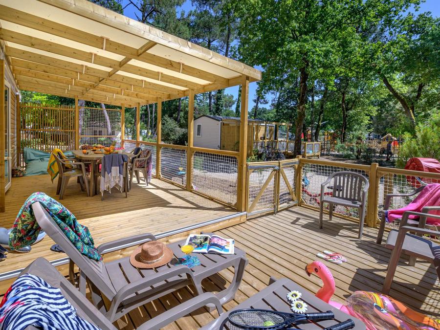 Mobilhome 8 personnes - Family 4ch-CLIM-terrasse XXL couverte-TV-LV-plancha-38m²| PREMIUM 3
