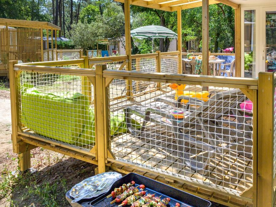 Mobilhome 6 personnes - Family 3ch-CLIM-terrasse XXL couverte-TV-LV-plancha-30m² | PREMIUM 2