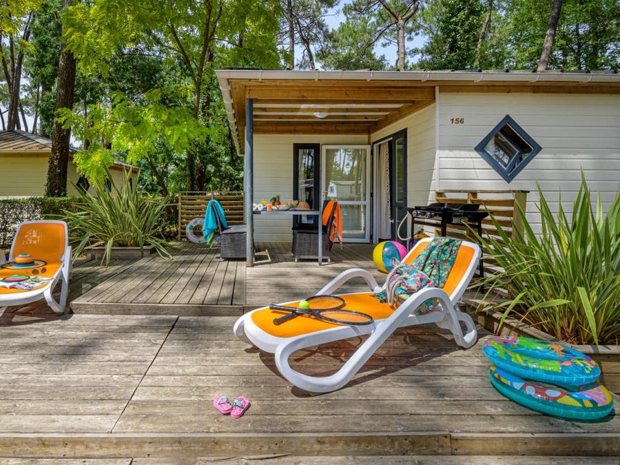Chalet 6 personnes - Cottage Premium 3ch | PREMIUM - 32 à 40m² terrasse couv. - TV - LV 0