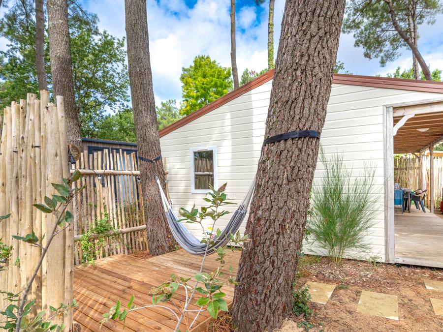 Chalet 7 personnes - Garden 3ch- CLIM-baignoire-TV-LV-plancha-piéton-terrasse couverte-32m² | PREMIUM 0