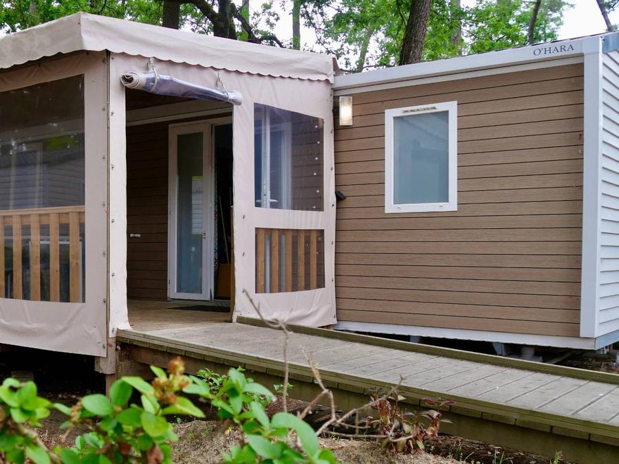 Mobilhome 5 personnes - Life 2ch PMR- CLIM -TV-LV-plancha-32m²-terrasse couverte | PREMIUM 2