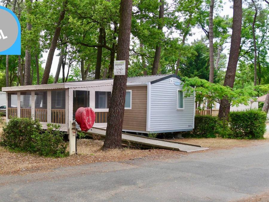 Mobilhome 5 personnes - Life 2ch PMR- CLIM -TV-LV-plancha-32m²-terrasse couverte | PREMIUM 0