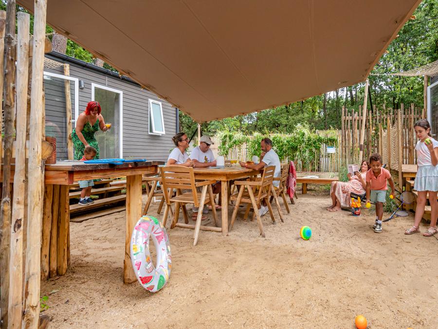 Mobilhome 10 personnes - Tribu 5ch -CLIM-2 sdb-TV-LV-Plancha-terrasse couverte-56m² | PREMIUM 13