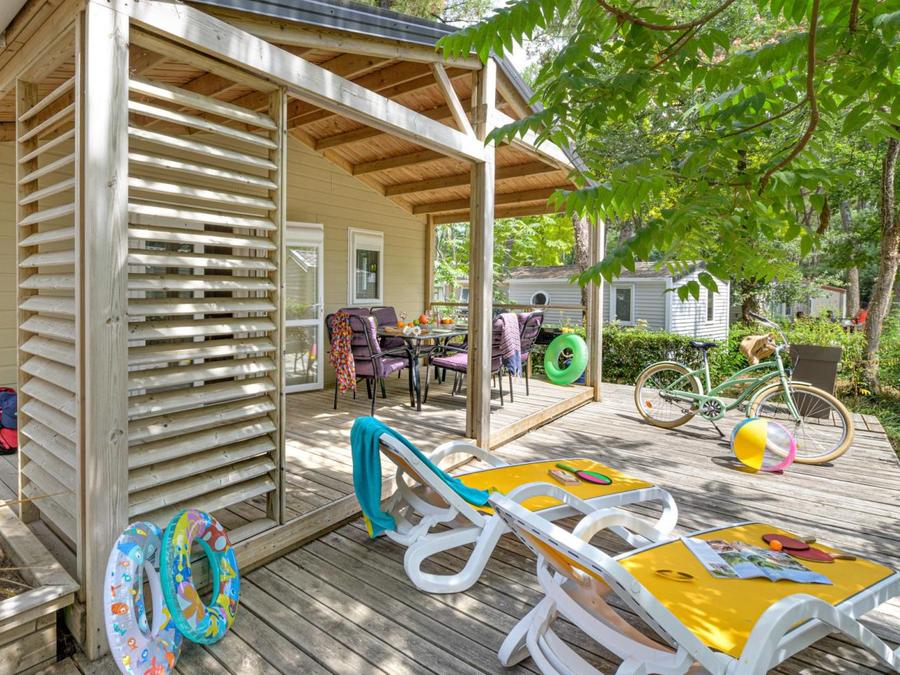 Chalet 4 personnes - Cottage Premium 2ch | PREMIUM - 32 à 50m² terrasse couv. - TV - LV 9