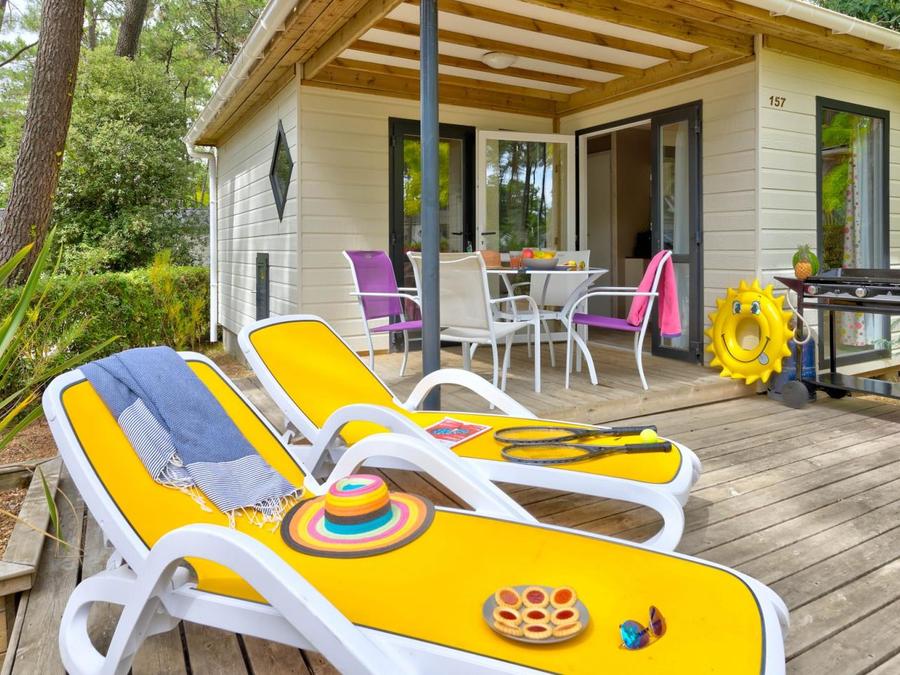 Chalet 4 personnes - Cottage Premium 2ch | PREMIUM - 32 à 50m² terrasse couv. - TV - LV 2