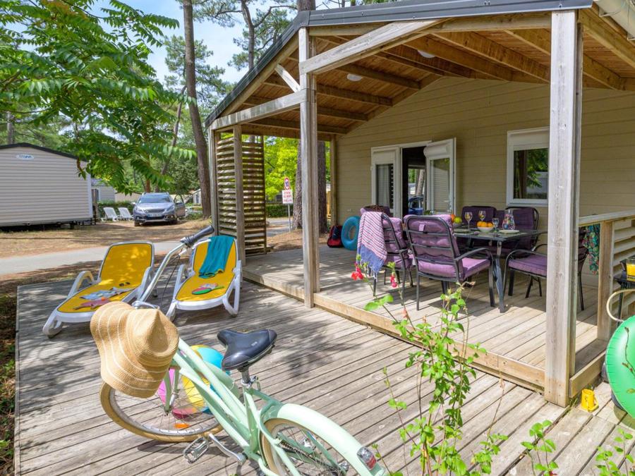 Chalet 4 personnes - Cottage Premium 2ch | PREMIUM - 32 à 50m² terrasse couv. - TV - LV 8