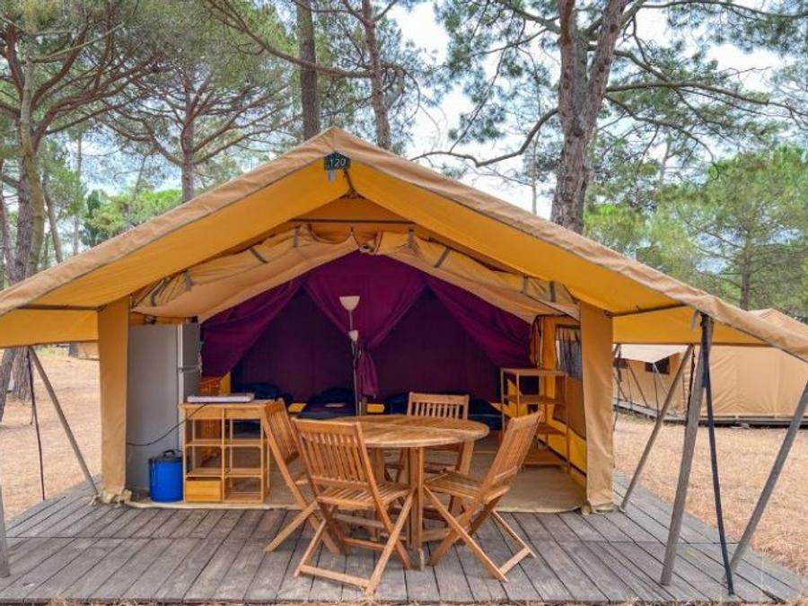 Tente en toile et en bois 4 personnes - Tente Toile & Bois, sans sanitaires 5