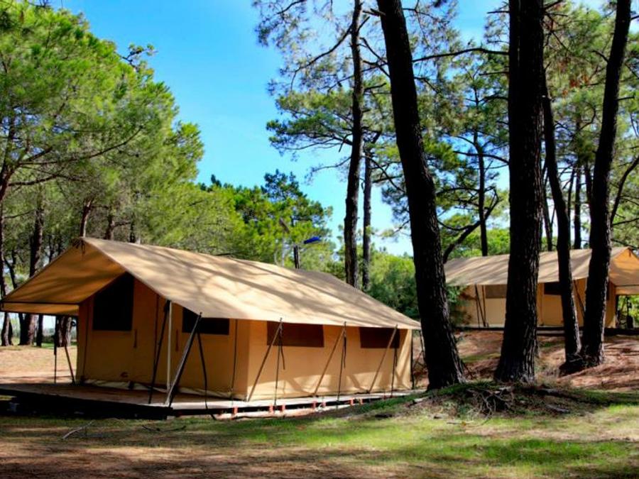 Tente en toile et en bois 4 personnes - Tente Toile & Bois, sans sanitaires 0