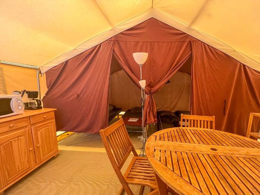Tente en toile et en bois 4 personnes - Tente Toile & Bois, sans sanitaires 2