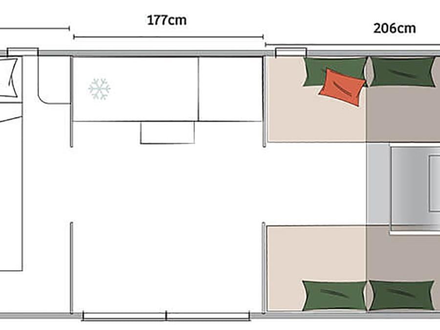 Hébergement 4 personnes - Coco Sweet Tente 4Personnes - 2 Chambres Non Climatisée 7