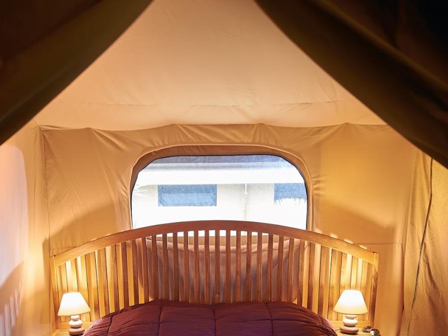 Tente en toile et en bois 5 personnes - Tente Lodge KENYA VIP 3