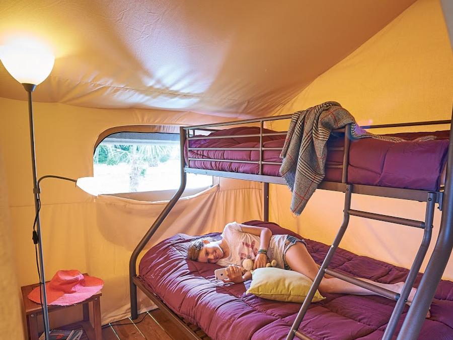Tente en toile et en bois 5 personnes - Tente Lodge KENYA VIP 4