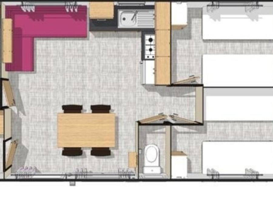Mobilhome 6 personnes - Résidence 3