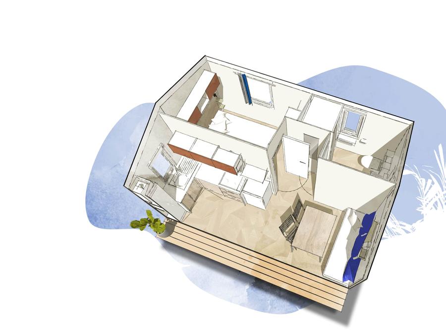 Mobilhome 2 personnes - Bahia 531 1 CH 0