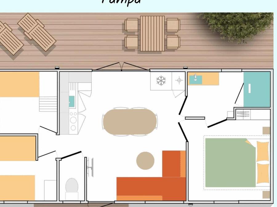 Mobilhome 9 personnes - PAMPA Premium Panoramique 36 m² 14