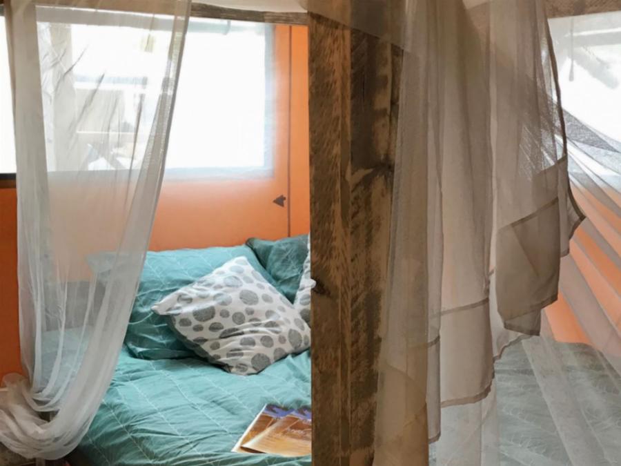 Tente en toile et en bois 4 personnes - SAFARI - 2 chambres 6