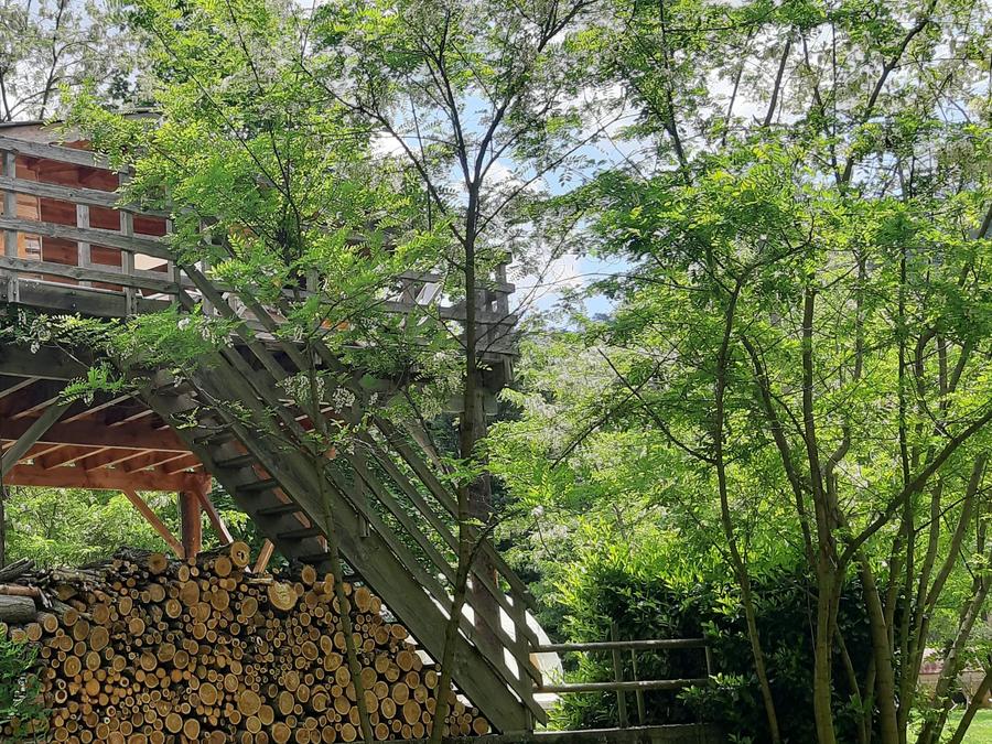 Unique 4 personnes - CABANE PERCHEE avec salle de bain et SPA 12