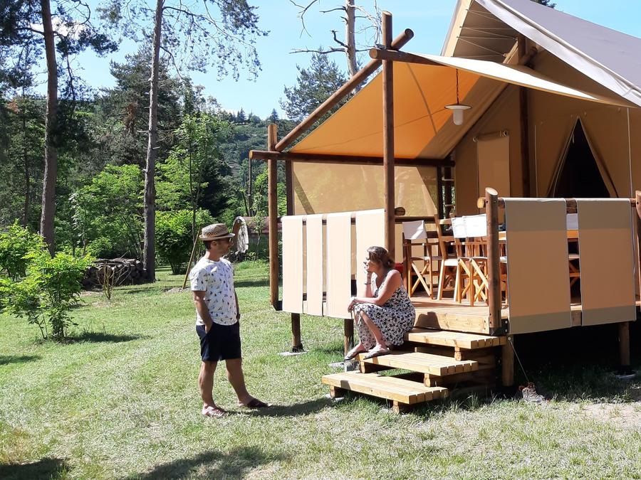 Bungalow toilé 7 personnes - JUNGLE LODGE sans sanitaires 31 m² 1