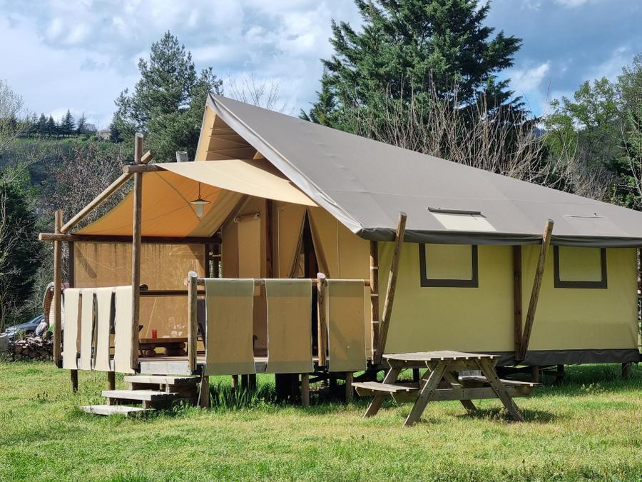 Bungalow toilé 7 personnes - JUNGLE LODGE sans sanitaires 31 m² 8