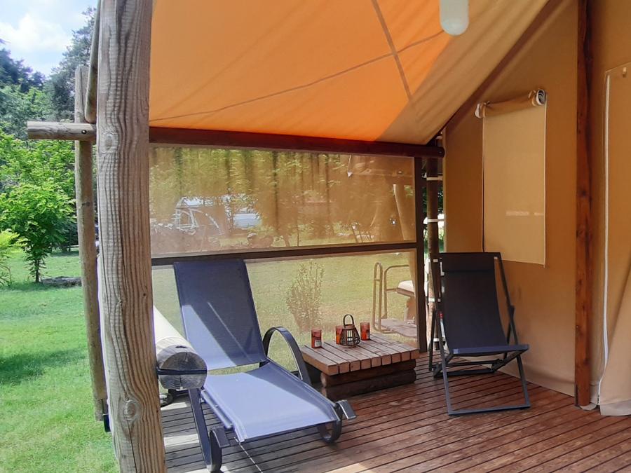 Bungalow toilé 7 personnes - JUNGLE LODGE sans sanitaires 31 m² 7