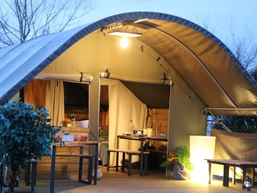 Bungalow toilé 5 personnes - SAFARI LODGE KIBO sans sanitaires 40 m² 0