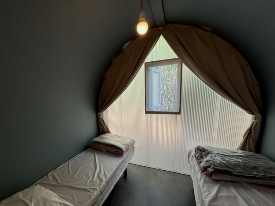 Bungalow toilé 4 personnes - COCO SWEET 4 personnes - 2 chambres, sans sanitaires, non climatisé 4