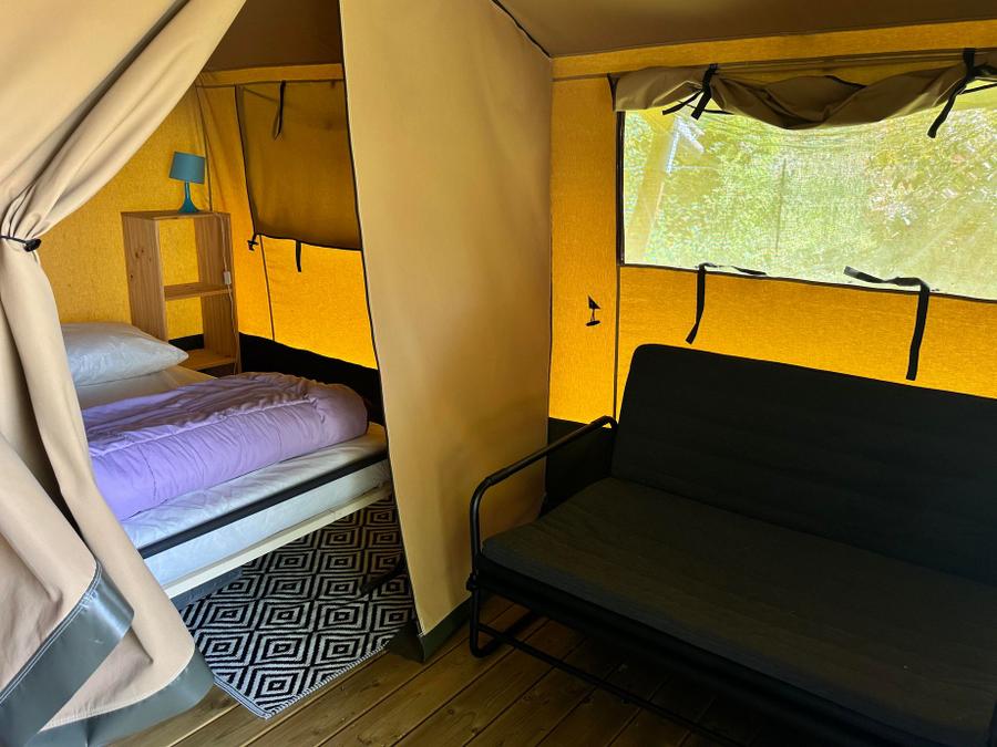 Tente en toile et en bois 5 personnes - SAFARI sans sanitaires 7