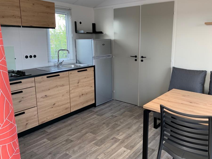Mobilhome 4 personnes - 25m2 (2021) + Terrasse bois semi-couverte 8m2. 4 pers 14