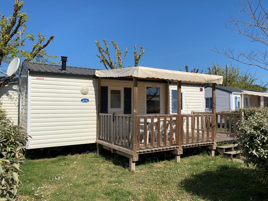 Mobilhome 6 personnes - 30m² + Terrasse bois semi-couverte 12m² 4/6 pers 11