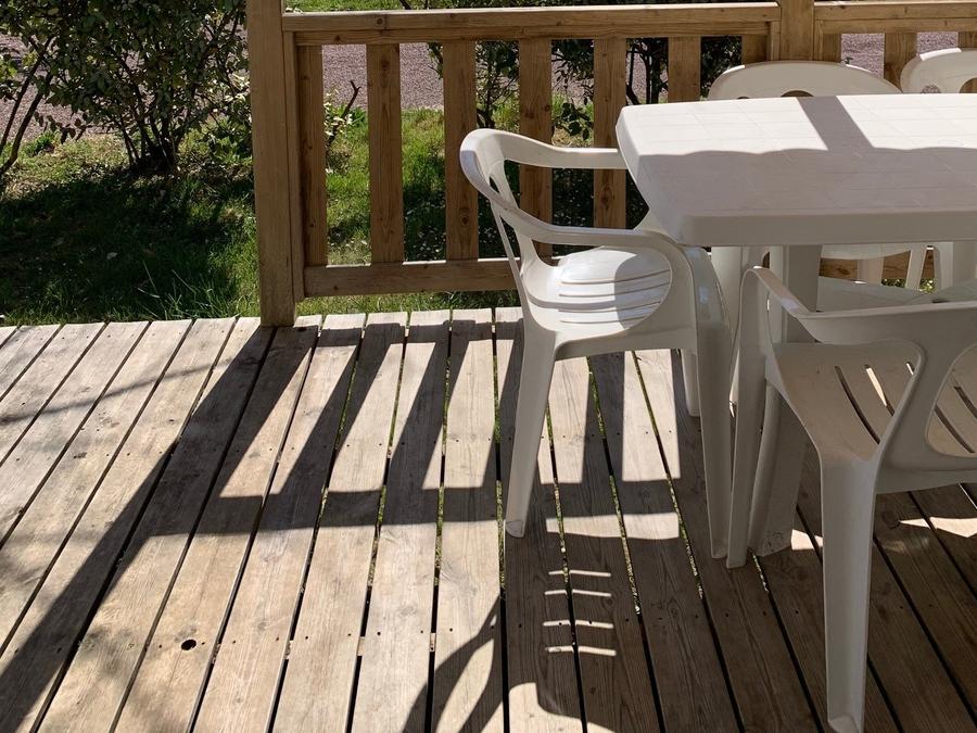 Mobilhome 6 personnes - 30m² + Terrasse bois semi-couverte 12m² 4/6 pers 14