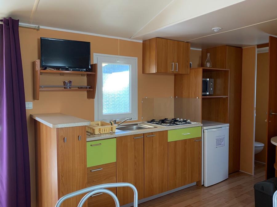 Mobilhome 6 personnes - 30m² + Terrasse bois semi-couverte 12m² 4/6 pers 1