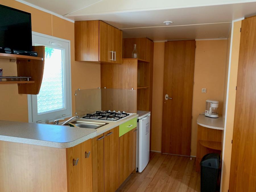 Mobilhome 6 personnes - 30m² + Terrasse bois semi-couverte 12m² 4/6 pers 7