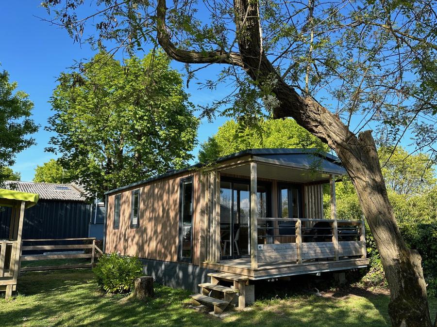 Mobilhome 6 personnes - Standing 28m2 + terrasse intégrée 8m2 4/6 pers 12