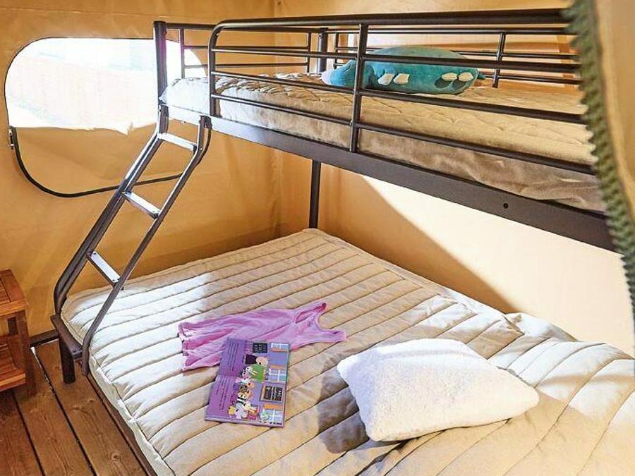 Tente en toile et en bois 5 personnes - Tente Lodge Bali 3 Pièces 4/5 Personnes 2
