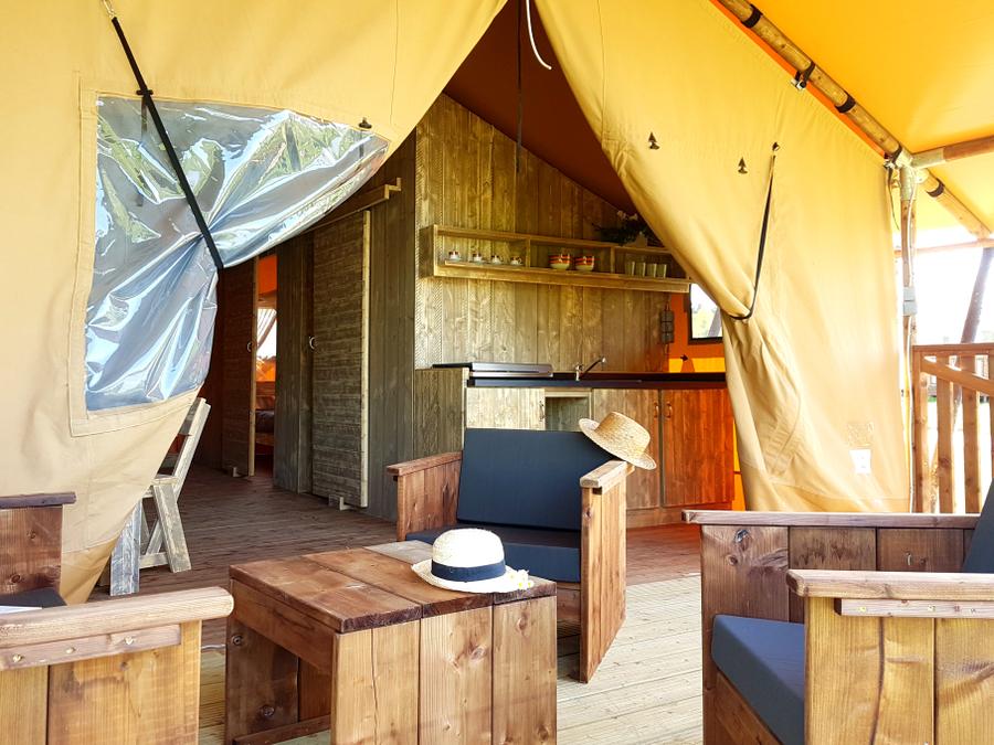Bungalow toilé 6 personnes - Lodge du Lac 4 FEUILLES 3