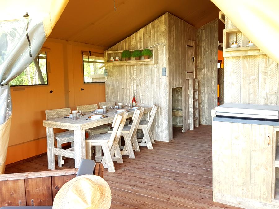 Bungalow toilé 6 personnes - Lodge du Lac 4 FEUILLES 5