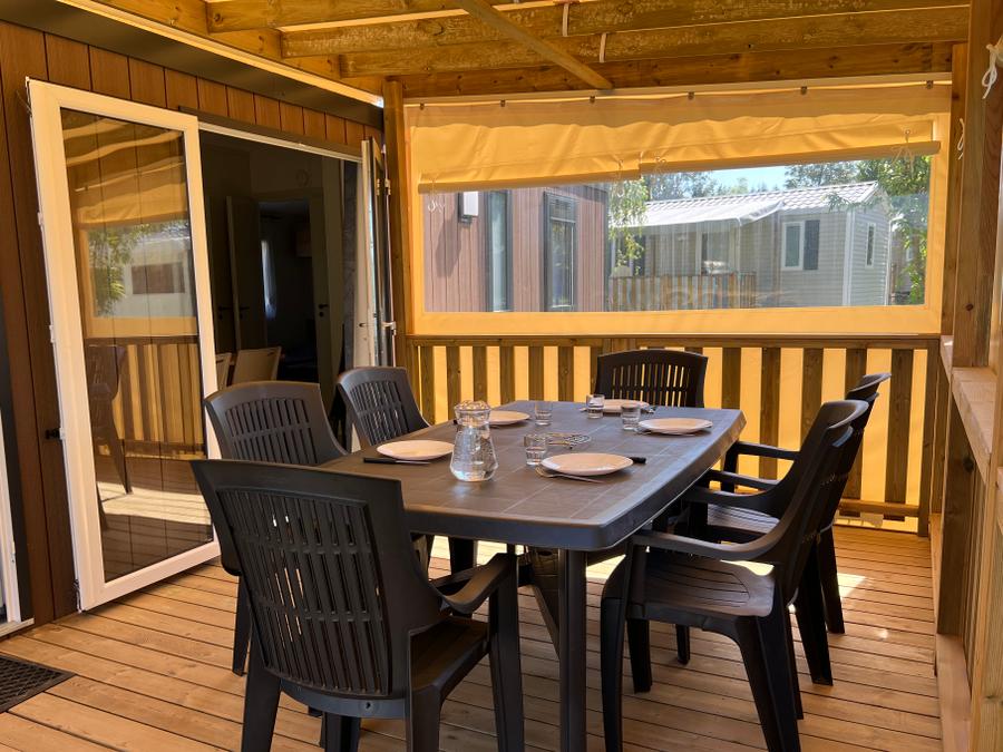 Mobilhome 6 personnes - Cottage PREMIUM++ 3 chambres - VUE PLAN D'EAU 6 pers 7