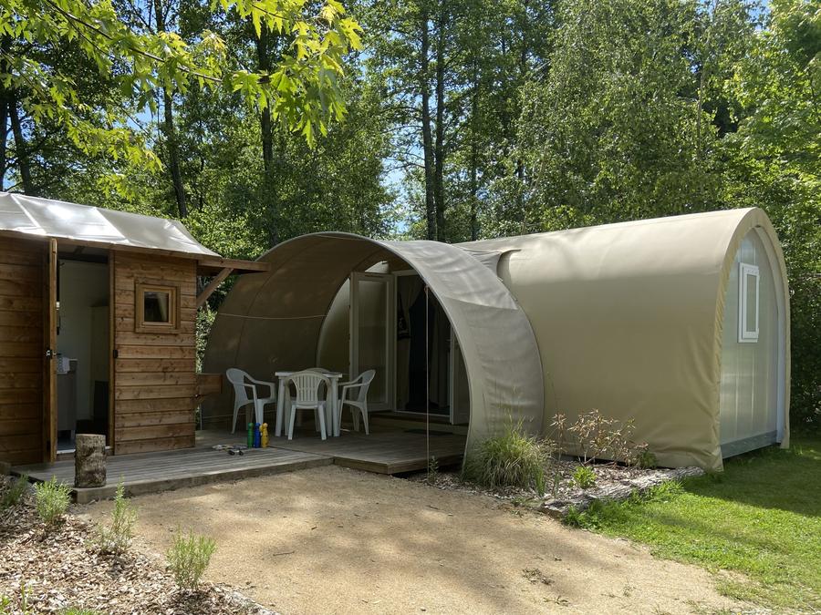 Tente 4 personnes - Tente Coco Sweet 4 FEUILLES - 2 chambres 16m² avec sanitaire 10