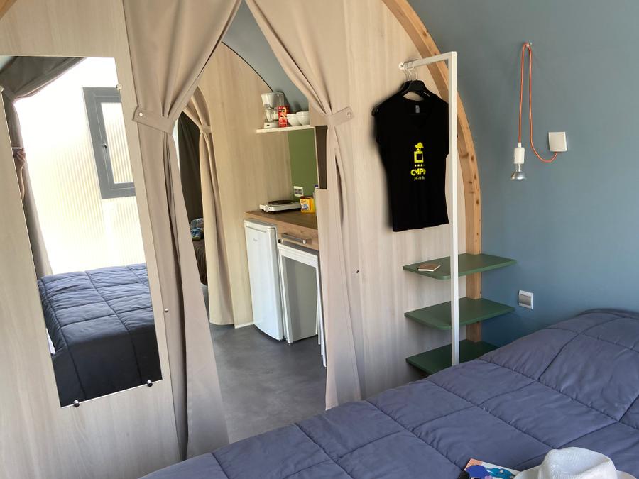 Tente 4 personnes - Tente Coco Sweet 4 FEUILLES - 2 chambres 16m² avec sanitaire 12