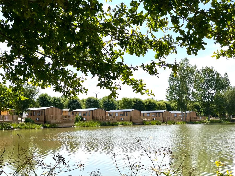 Mobilhome 6 personnes - Cottage Du Lac PREMIUM++ 3 chambres - FACE PLAN D'EAU 6 pers 8