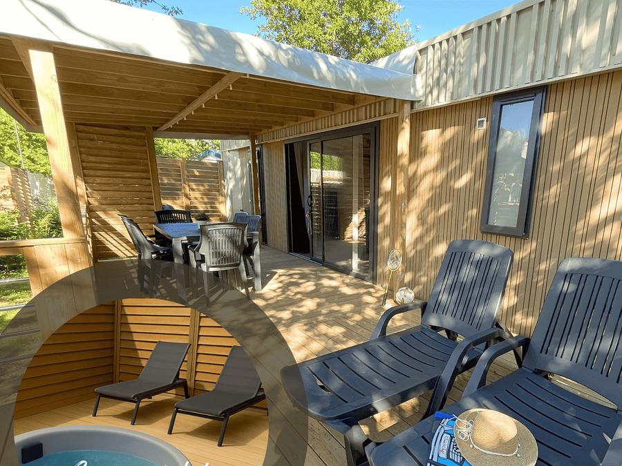 Mobilhome 4 personnes - Cottage Nature Exclusif 2 chambres avec SPA 4 pers 8
