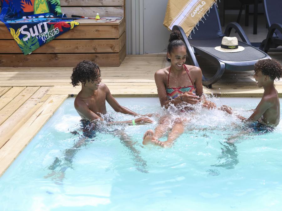 Mobilhome 8 personnes - Cottage Nature Family Exclusif 3+1 chambres avec Piscine privative 13
