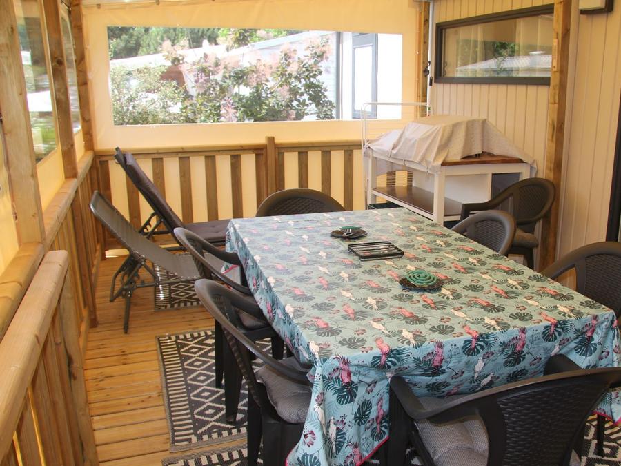 Mobilhome 8 personnes - Privilège 40m² - 3 chambres - Clim - 2 TV - LV - Four 3