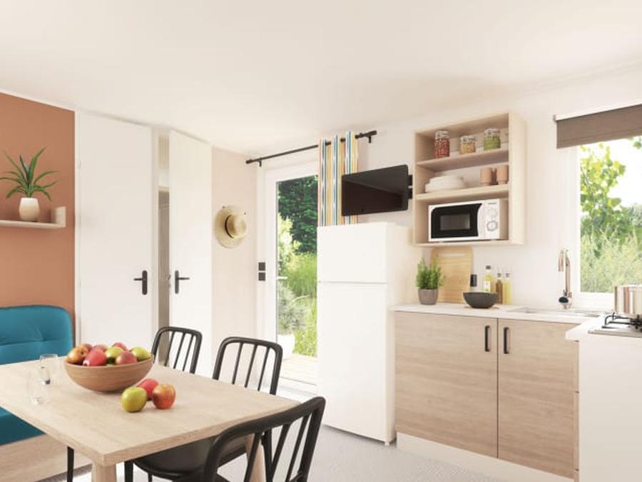 Mobilhome 6 personnes - Privilège 28m² - 3 chambres - Clim + TV + Lave-vaisselle 1